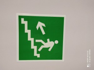 Create meme: emergency exit, icon emergency exit, fire safety signs direction to emergency exit