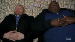 Create meme: lying on a pile of money, breaking bad meme with money, the winds are on the money