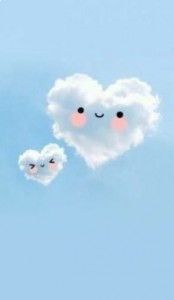 Создать мем: облака, обои на телефон облака рисунок, милые рисунки
