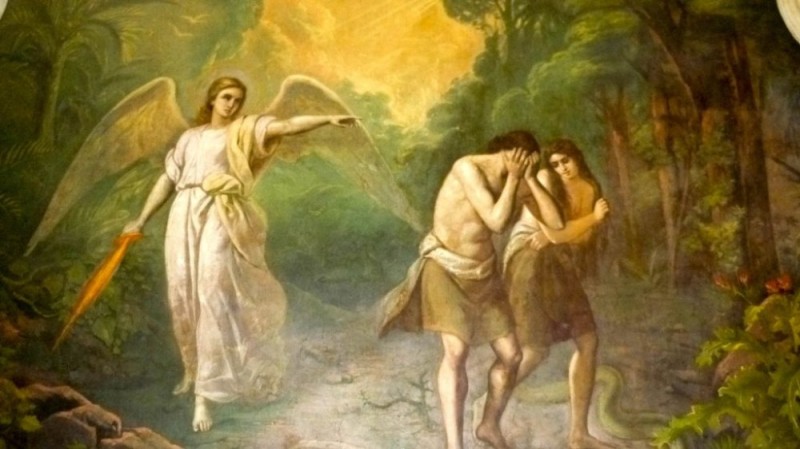 Create meme: the expulsion of Adam and Eve from paradise, the expulsion of adam and eve, the expulsion of Adam from paradise picture