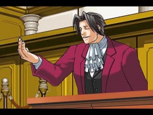 Создать мем: ace attorney objection, ace attorney 2001, персонажи ace attorney