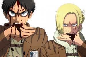 Создать мем: hunter x hunter, eren, levi ackerman