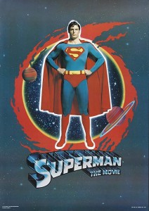 Create meme: movie poster, krypton planet is Superman, christopher reeve