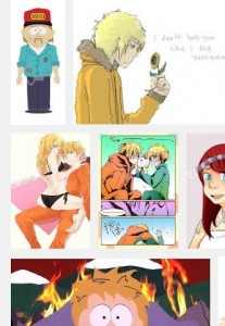 Создать мем: orihime, kenny x butters, кенни маккормик