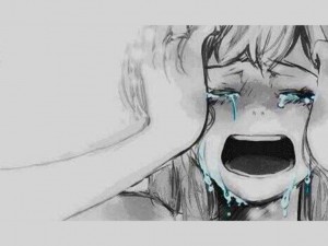Создать мем: аниме парень плачет, аниме девушка плачет и кричит, рисунок плачущей девушки