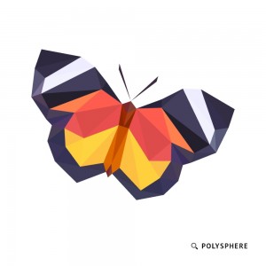 Создать мем: геометрия пнг, животные полигональная бабочка png, polygon brain