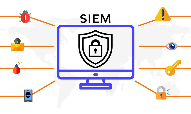 Create meme: siem is information security, security systems icon, text 
