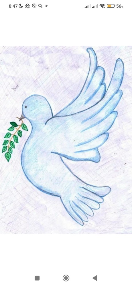 Создать мем: рисунок голубя мира для детей, голубь мира для детей, голубь мира