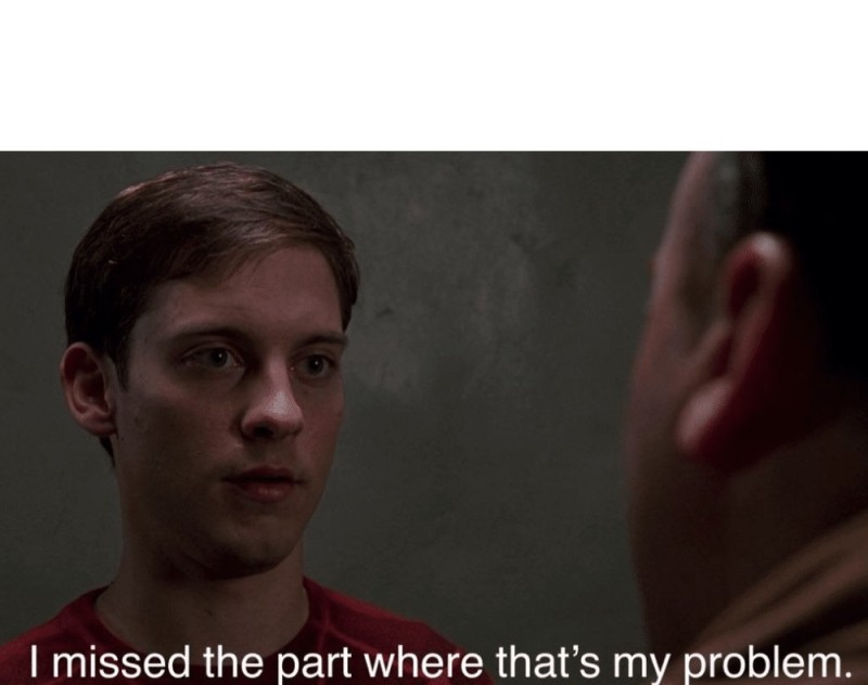 Create meme: important negotiations , Tobey Maguire is a man, a frame from the movie