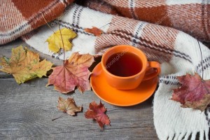 Create meme: autumn, cup of coffee, autumn tea photo
