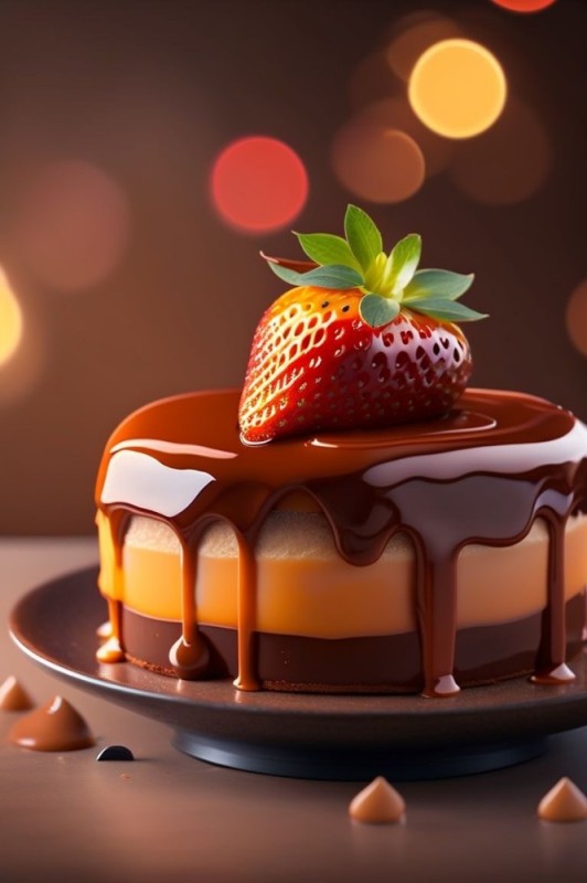 Create meme: chocolate dessert, chocolate glaze, desserts background