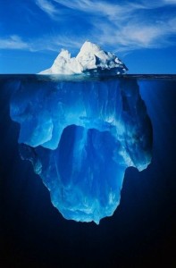 Create meme: icebergs, iceberg under water