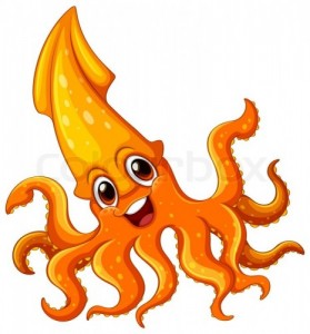 Create meme: octopus, clipart, squid