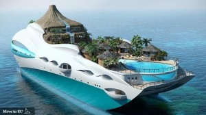 Create meme: the most expensive yacht in the world, expensive yachts, tropical island paradise yacht