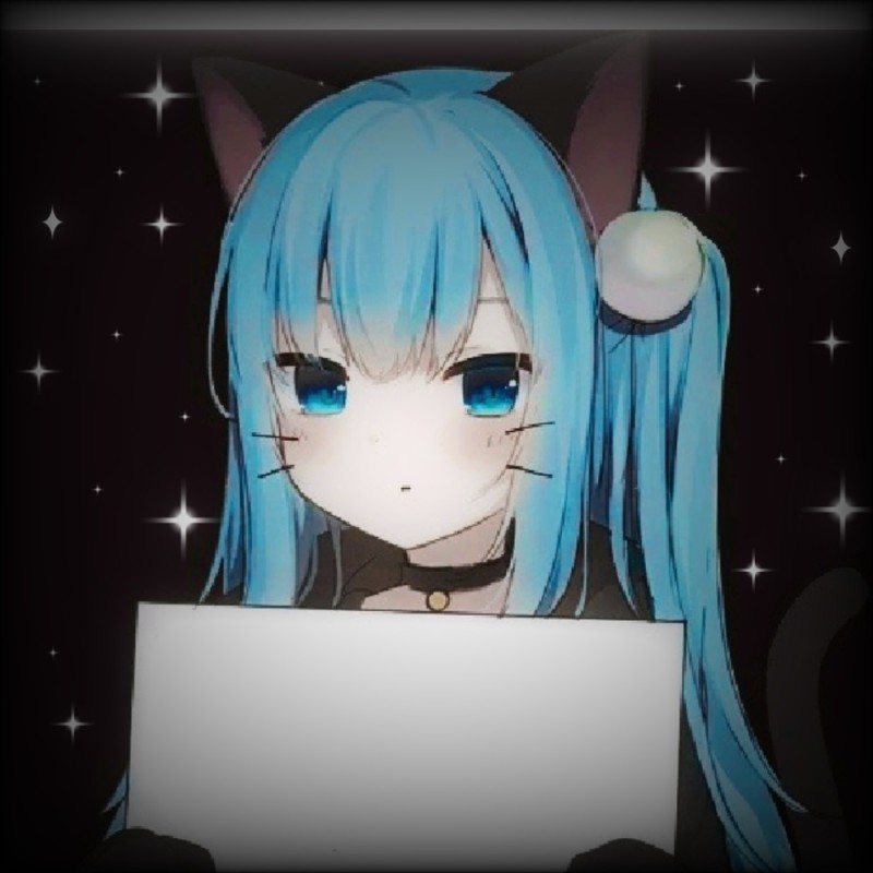 Create meme: anime neko, anime inscription, miku hatsune neko