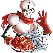 Create meme: papyrus undertail with spaghetti, papyrus, fell papyrus and sans spike