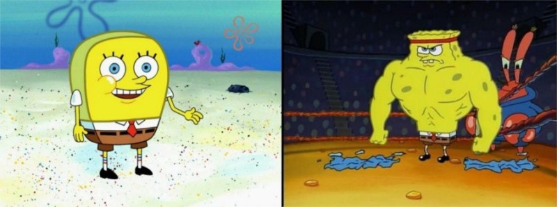 Create meme: meme spongebob , inflated spongebob, sponge Bob square pants 