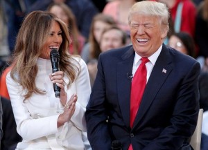 Create meme: first lady, melania trump, donald trump