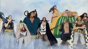 Создать мем: one piece команда белоуса, ван пис комаеда шанкса, пираты шанкса