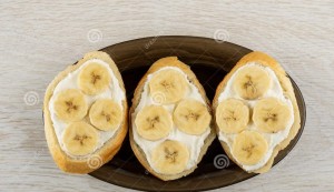 Создать мем: бананы, banana, бутерброд с арахисовой пастой