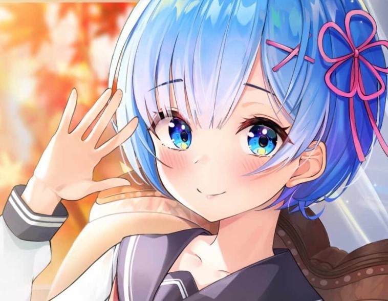 Create meme: rem re zero, rem re zero, anime chan