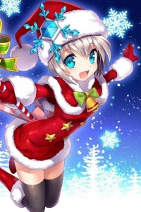 Create meme: Christmas anime