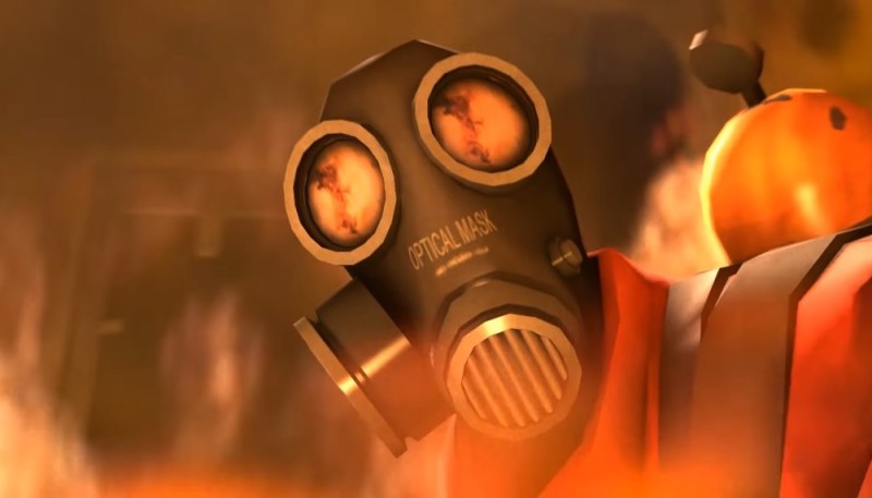 Создать мем: team fortress 2 pyro, тим фортресс огнеметчик, team fortress 2 поджигатель