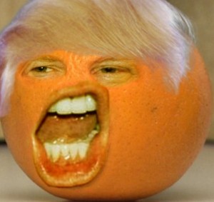 Create meme: fruit, trump macron, pumpkins on Halloween tramp