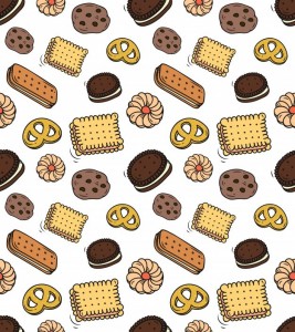 Create meme: cookie sketches vector, background of different cookies vector, cookies vector vector