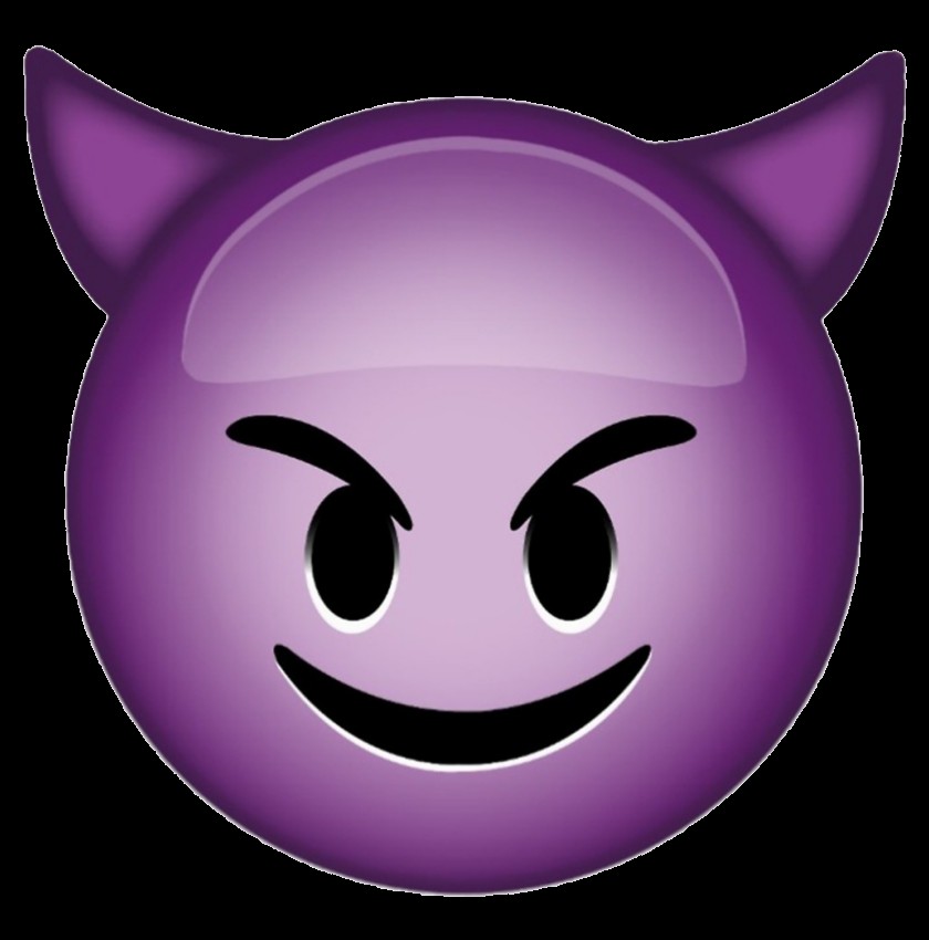 Create comics meme "smiley demon APG, purple smiley with ...