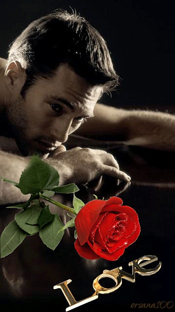Create meme: the guy with the rose, I love you to distraction, men 