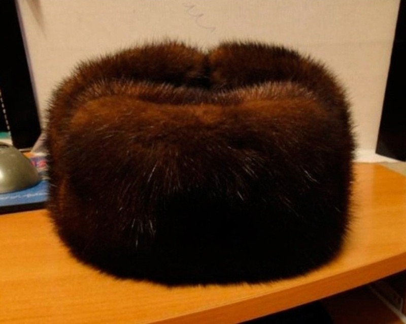 Create meme: men's mink hat, fur hat with earflaps, mink hats
