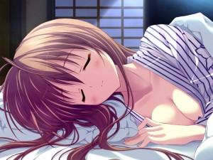 Создать мем: спящая девушка аниме, девушки аниме