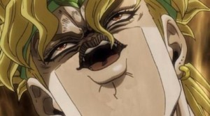 Create meme: dio brando face, jojo muda muda za warudo, dio brando jojo