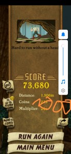 Создать мем: max multiplier temple run 2, игра, temple run score barry