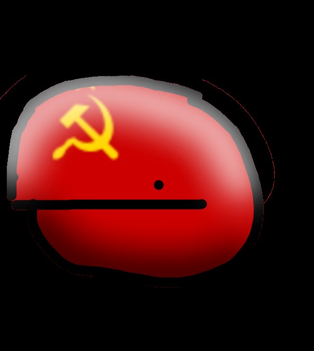 Create meme: ussr countryballs, countryball of the USSR, russia countryballs