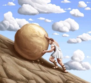 Create meme: the power of the spirit, Sisyphus