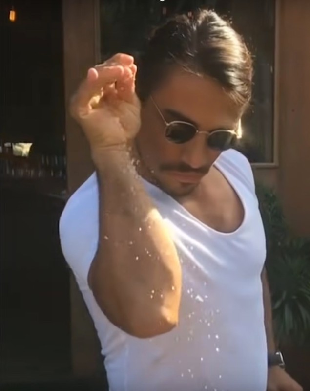 Create meme: saltbae, nusret, nusret gokce