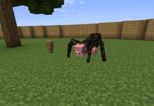 Создать мем: паук мутант minecraft 1.12.2, пещерный паук майнкрафт, миникрафт паук мутант