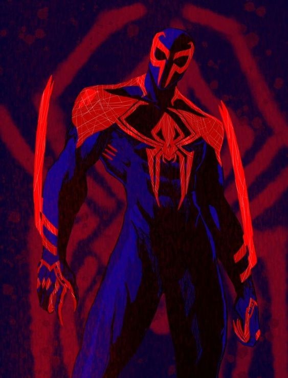 Create meme: miguel ohara spider-man 2099, Spider-man Miguel Ohara, Spider-Man 2099 through the universes