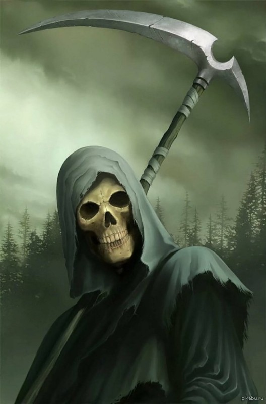Create meme: the grim Reaper , death with a scythe art, The reaper with the scythe