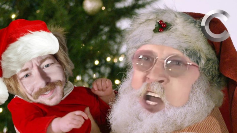 Create meme: meme Santa Claus , children's reaction, Father Christmas