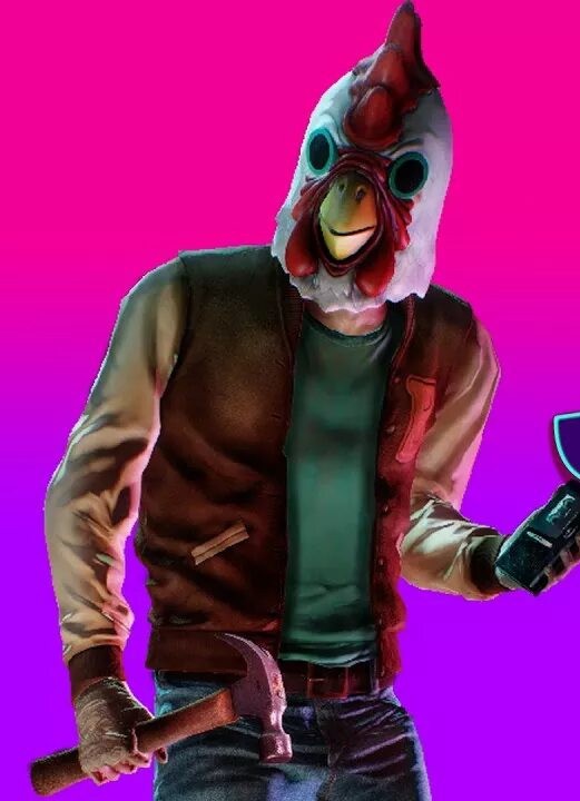 Create meme: payday 2 jacket, masks from hotline miami, payday 2 jackpot