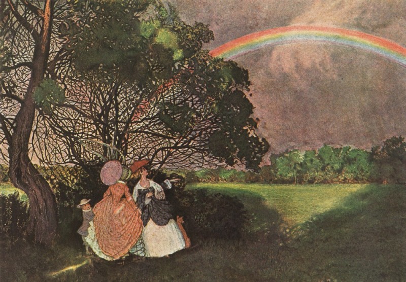 Create meme: catfish rainbow, konstantin andreevich somov, somov rainbow 1908