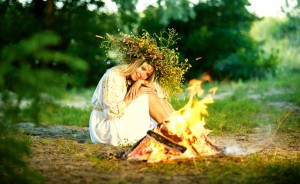 Create meme: Midsummer bonfire, Midsummer day, Ivan Kupala 2017