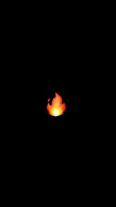Создать мем: смайлик огонь на черном фоне, обои эмоджи огонь, темное изображение