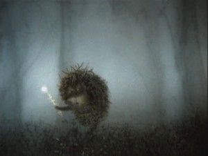 Create meme: Hedgehog in the fog