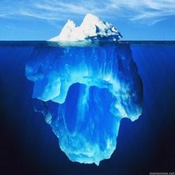 Create meme: the iceberg and the Titanic, iceberg under water, icebergs