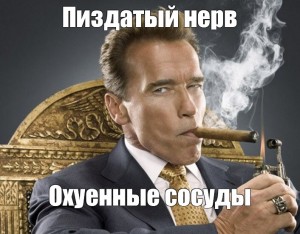 Создать мем: человек с сигарой, арнольд с сигарой, шварценеггер с сигарой