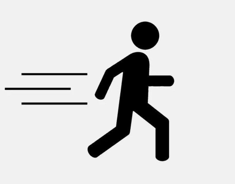 Создать мем: знак идущий человек, пиктограмма пешеход, идущий человек иконка